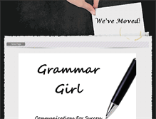 Tablet Screenshot of grammargirl.info